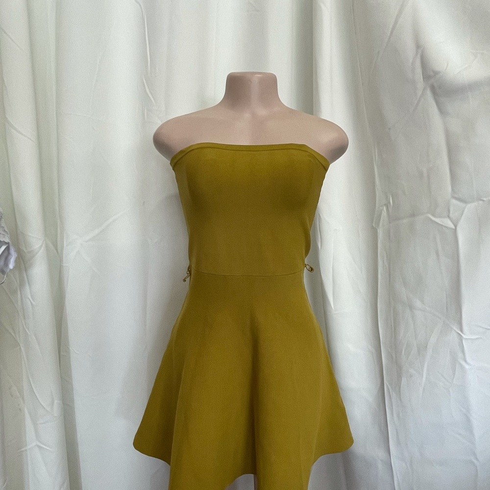 C/MEO collective perfect timing strapless mini dress